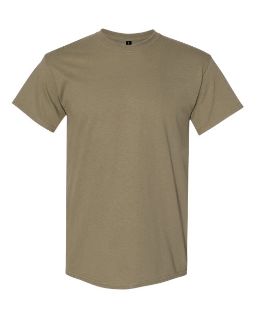 Gildan heavy cotton t-shirt, olive crewneck short sleeve