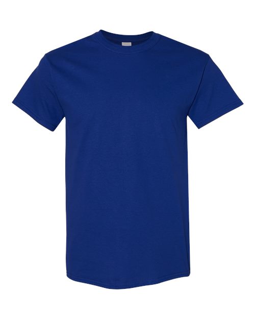 Heavy cotton t-shirt in royal blue, crew neck short sleeves