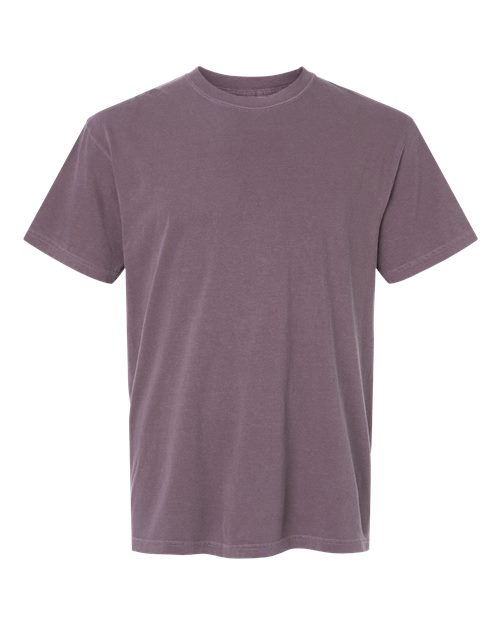 Comfort Colors heavyweight t-shirt, mauve purple crew neck short sleeves