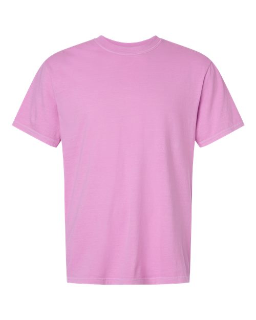 Heavyweight crew-neck t-shirt, light pink, short sleeves