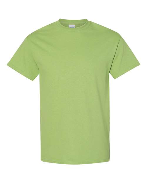 Gildan heavy cotton t-shirt, short-sleeve crewneck in light green