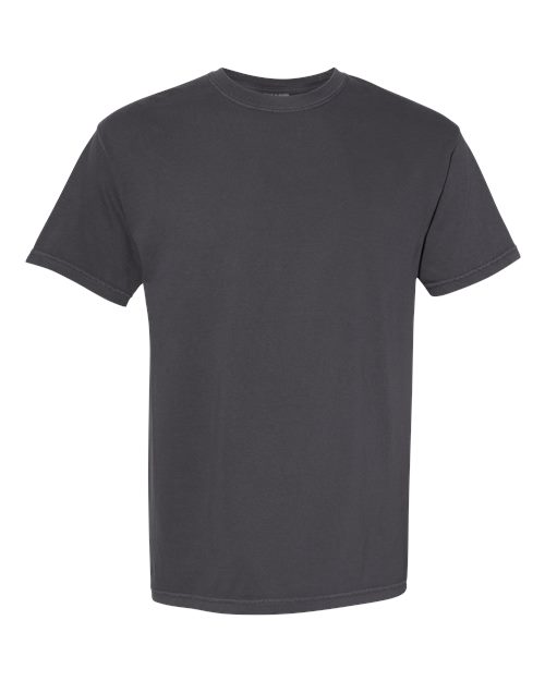 Comfort Colors heavyweight t-shirt, dark charcoal crew neck short sleeves