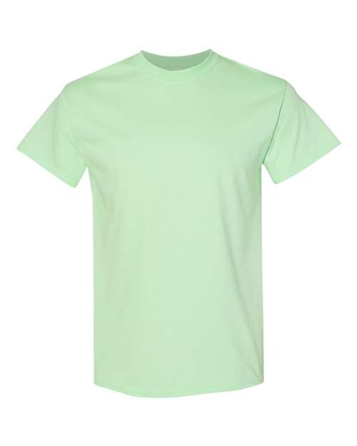 Gildan heavy cotton t-shirt, short-sleeve crewneck in mint green