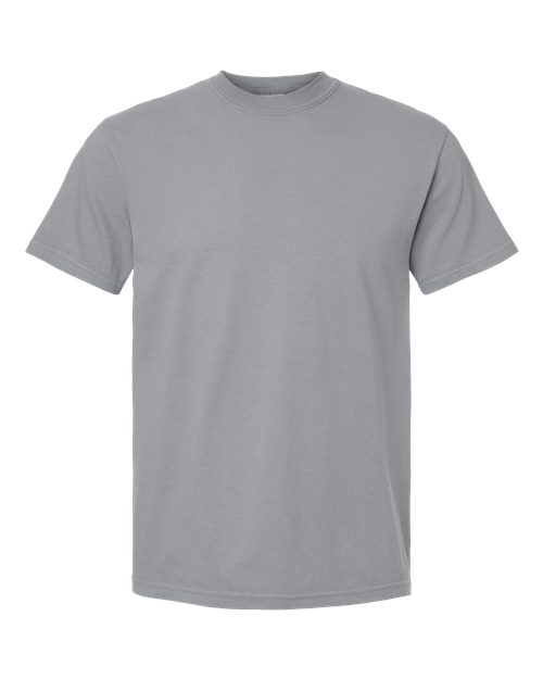Comfort Colors heavyweight t-shirt, light gray crew neck short sleeves