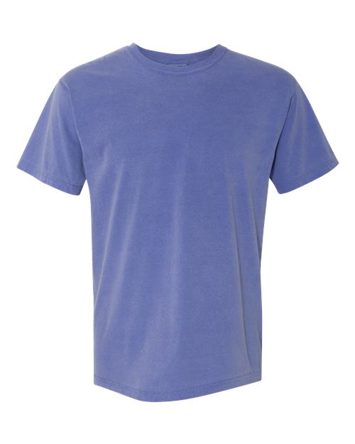 Heavyweight crew-neck t-shirt, periwinkle blue, short sleeves