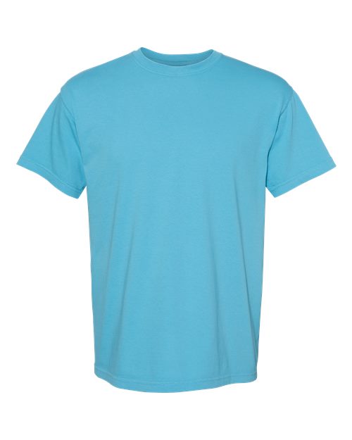 Heavyweight crew-neck t-shirt, sky blue, short sleeves